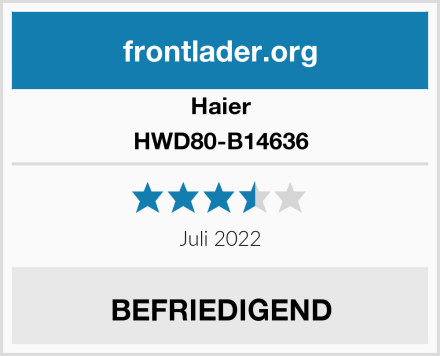 Haier HWD80-B14636 Test